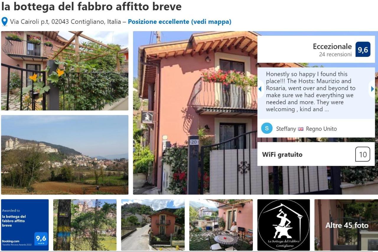 La Bottega Del Fabbro Affitto Breve Villa Contigliano Kültér fotó